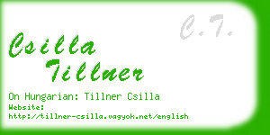 csilla tillner business card